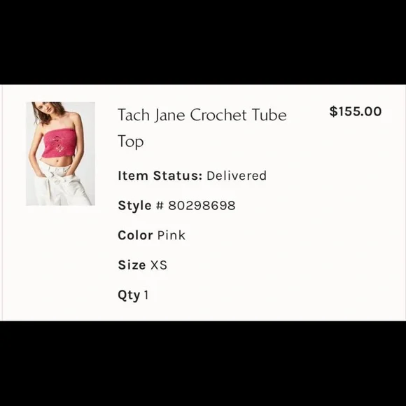 Free People x Tach Crochet Top - Picture 11 of 12